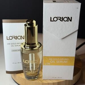 Lorion 24K Gold Infused Oil Serum Beauty Face Anti-Aging 1oz New